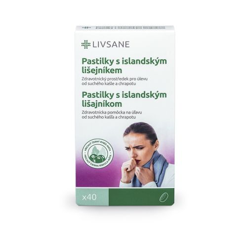 LIVSANE Pastilky proti kašli 40 ks