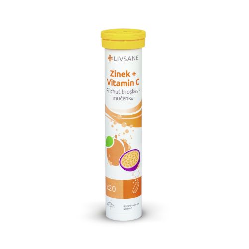 LIVSANE Šumivé tablety CZ Zinek + Vitamin C 20ks