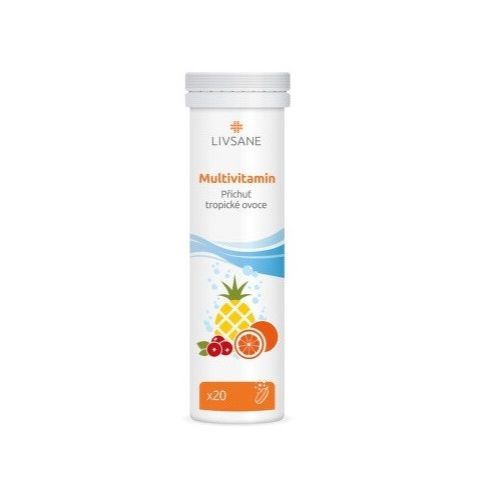 LIVSANE Šumivé tablety CZ Multivitamin tropic 20ks