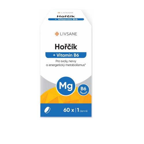 LIVSANE Hořčík + Vitamin B6 tablety 60ks